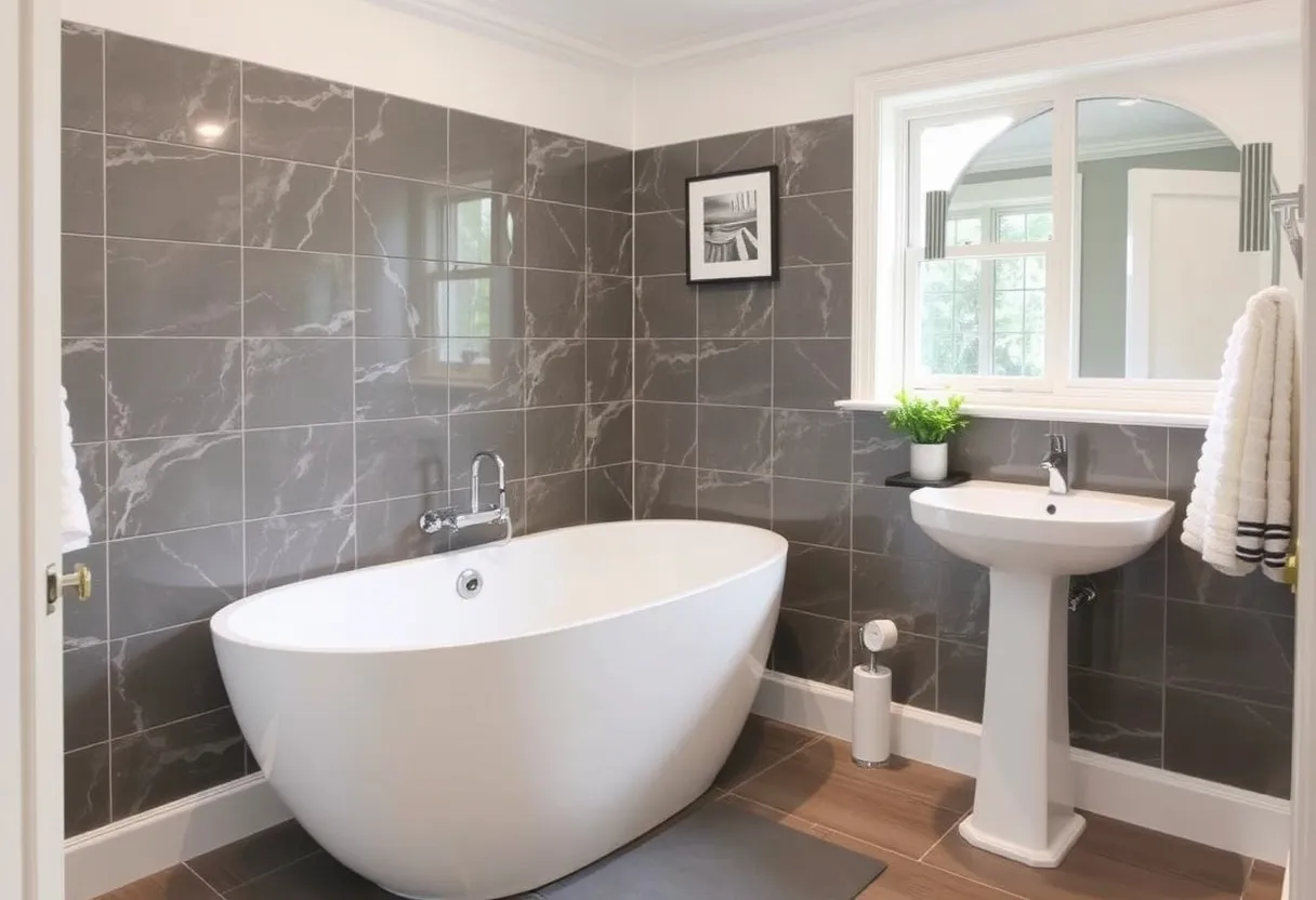 Bathroom renovation construction